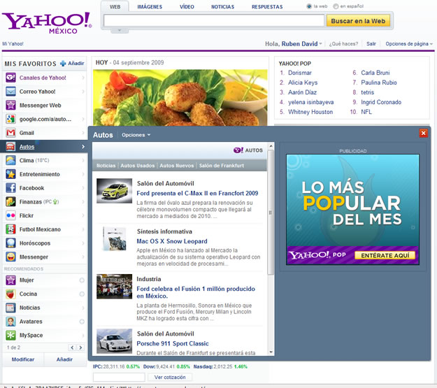 Yahoo! Lanza en México su nueva Home page