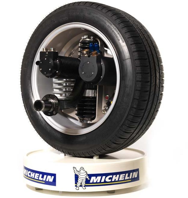 Michelin continúa con el desarrollo de las ruedas con motor integrado.