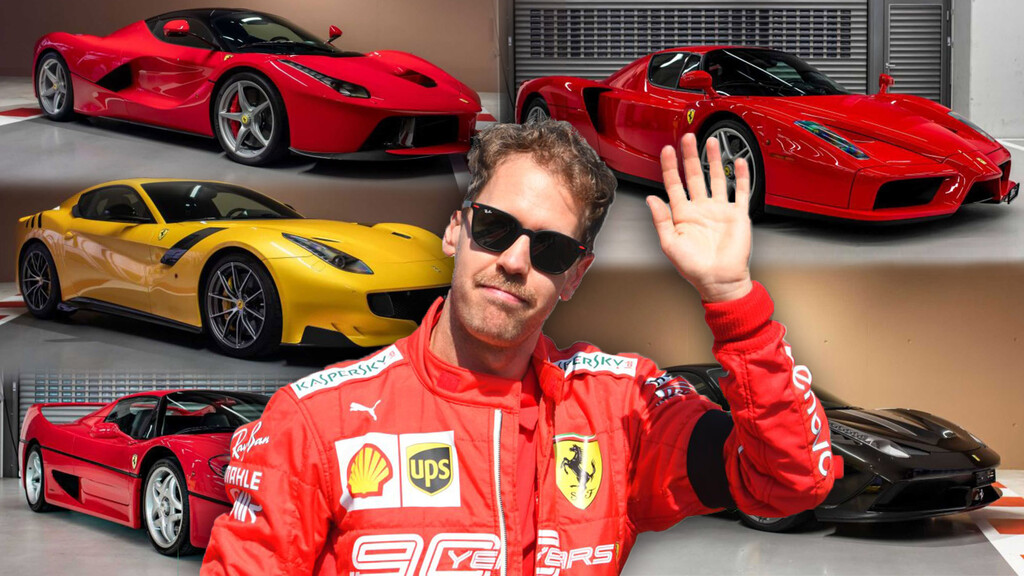 Espectacular! Así es la lujosa colección de coches de Vettel que está a la  venta y no todos son Ferrari