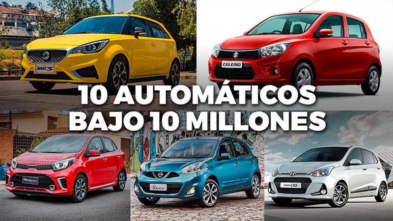 Top 10: los autos con caja bajo 10 millones de pesos