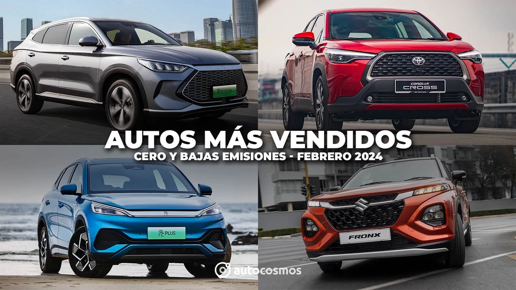 ¿Cuáles son los autos ecológicos más vendidos a febrero del 2024?