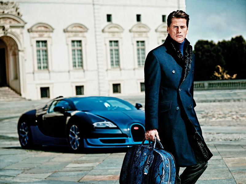 Roux De confianza su Armani presenta colección inspirada en Bugatti