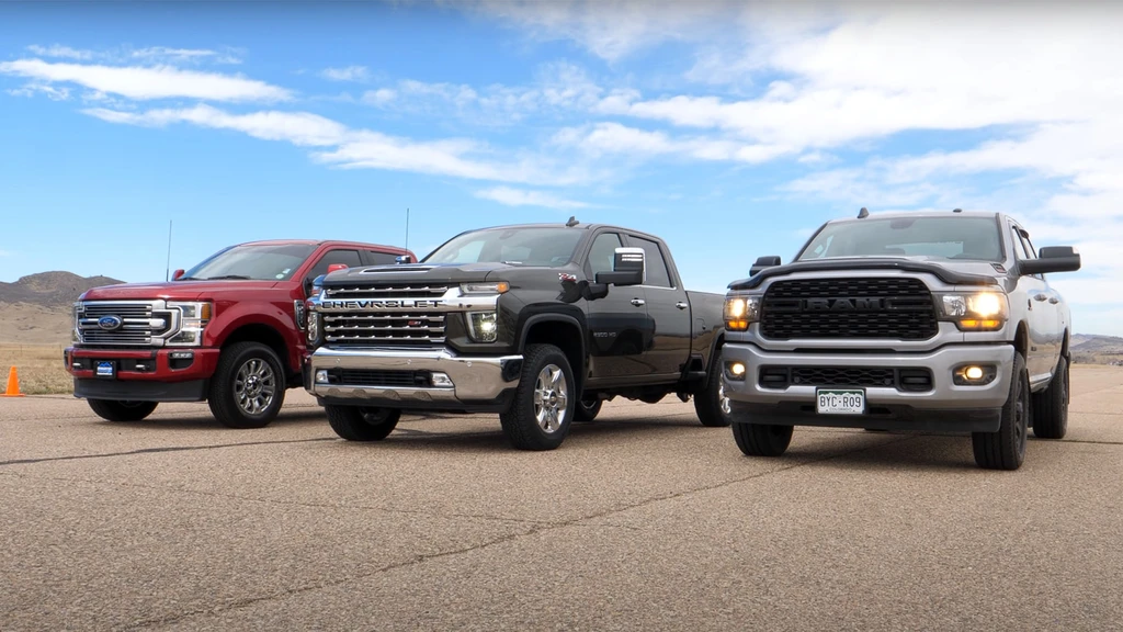 Mirá esta picada entre Ford F250 vs Chevrolet Silverado 2500 vs RAM 2500