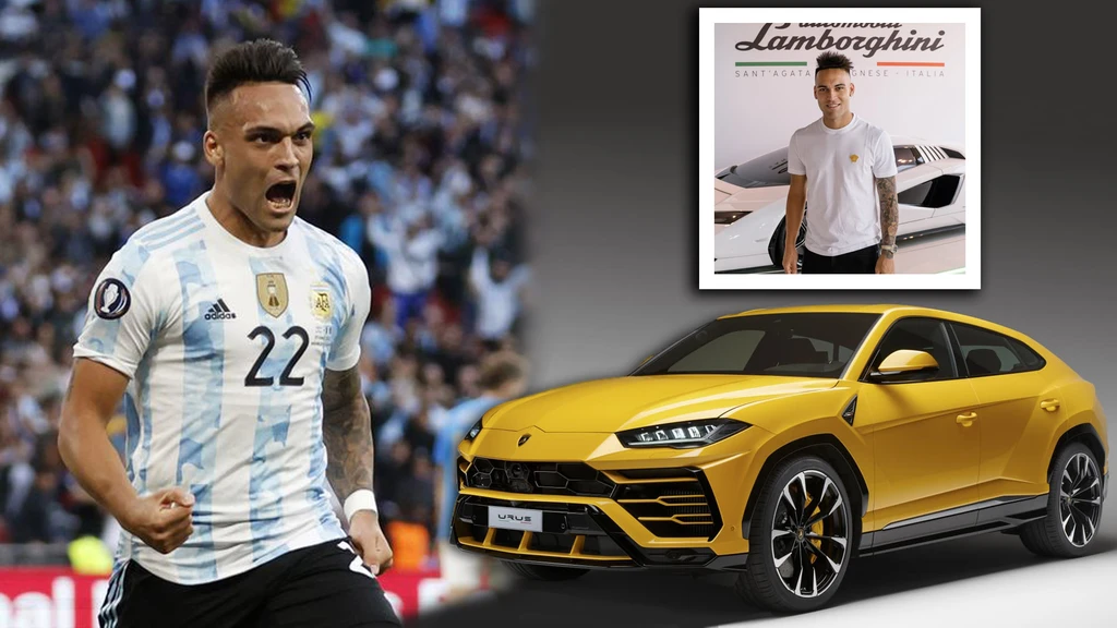 Lautaro Martínez visita la planta de Lamborghini para configurar su Urus