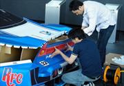 Un Honda NSX de origami en tamaño real