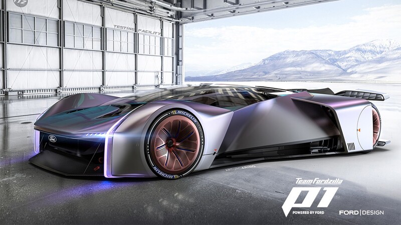 Team Fordzilla P1 es un espectacular auto de carreras virtual desarrollado por Ford