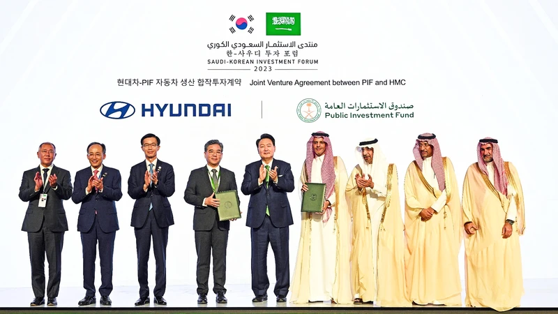 Hyundai establecerá planta de fabricación de autos en Arabia Saudita