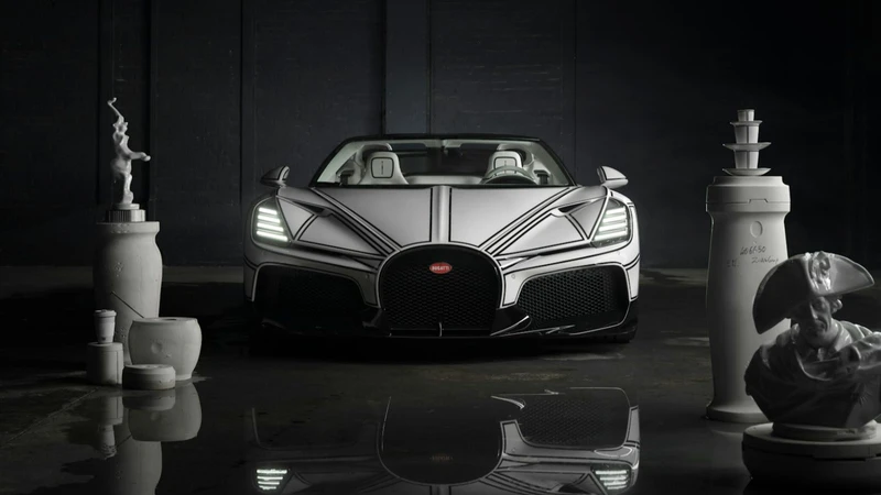 Bugatti nuevamente nos sorprende: ahora con un W16 Mistral con detalles en porcelana