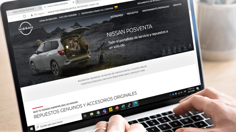 Nissan Colombia lanza tienda en línea para posventa