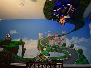 Transforma la habitación para su hijo en una pista de Mario Kart