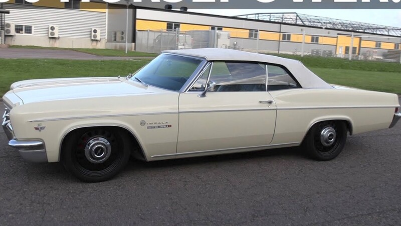 Este Chevrolet Impala 1966 es convertido en auto eléctrico con los motores del Tesla Model S