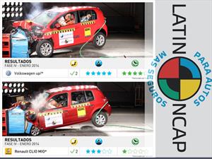 VW up! y Clio Mio en la Latin NCAP