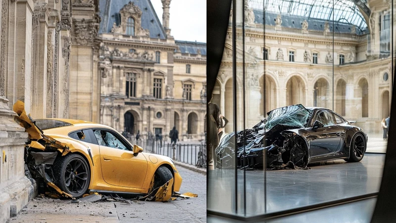 Porsche "Drive Safe" impactó al Louvre