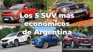 Los 5 SUV más económicos de Argentina