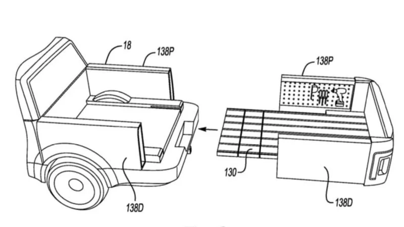 Ford prepara una tecnología para ampliar el espacio de carga de sus pick-ups