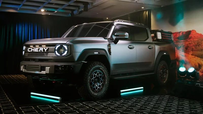 Chery KP31 Concept: la pick-up turbodiésel PHEV que podría competir con la BYD Shark