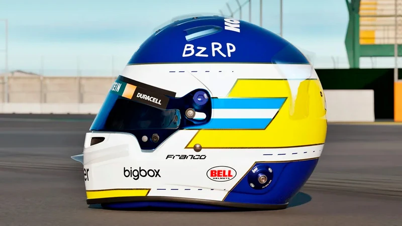 F1 2024: Franco Colapinto homenajea a Carlos Reutemann con un casco especial