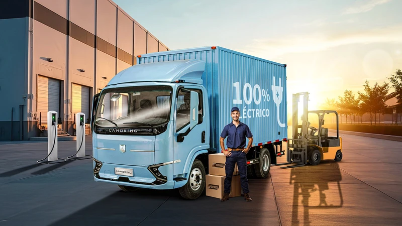 Landking presenta al LK8 EV en Chile, su segundo camión eléctrico