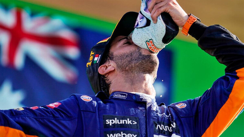 Shoey, el festejo de Ricciardo que nació lejos de la F1