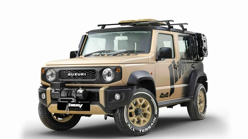 Suzuki Jimny ensaya un look para enfrentar el desierto