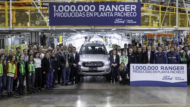 Ford celebra la producción en Argentina de la unidad un millón de la Ranger