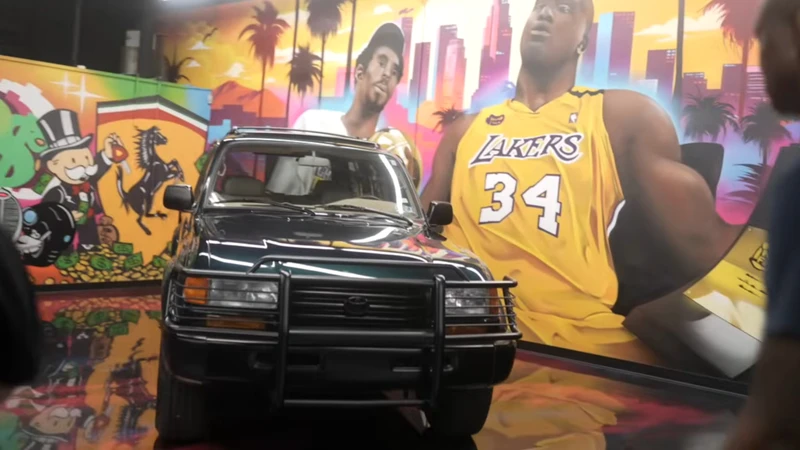 Shaquille O'Neal restauró la Toyota Land Cruiser de Kobe Bryan