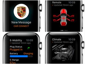 Porsche Car Connect puede ser controlado con el Apple Watch  