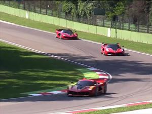 Video: así gritan cuatro Ferrari FXX K en Imola