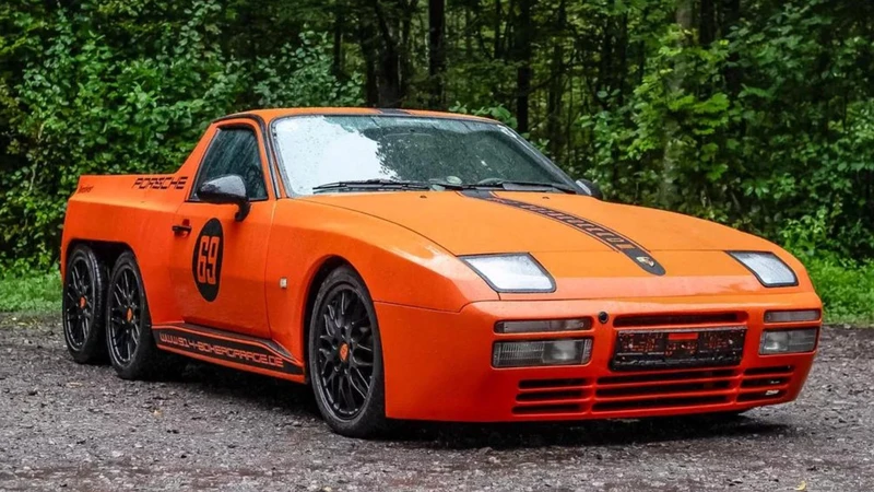 Esta pickup 6x6 basada en el Porsche 944 puede ser tuya