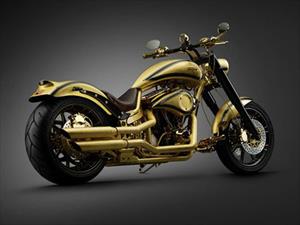 Goldfinger, la motocicleta cubierta en oro y diamantes