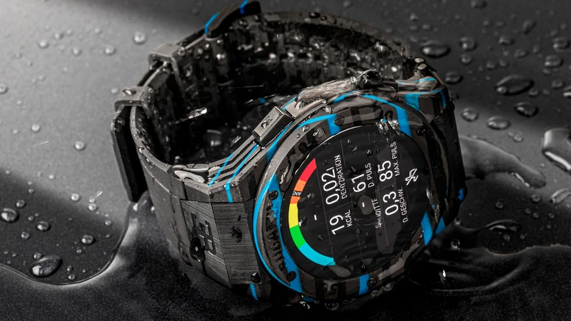 Bugatti presenta un sofisticado smartwatch de fibra de carbono que registra todos tus datos vitales