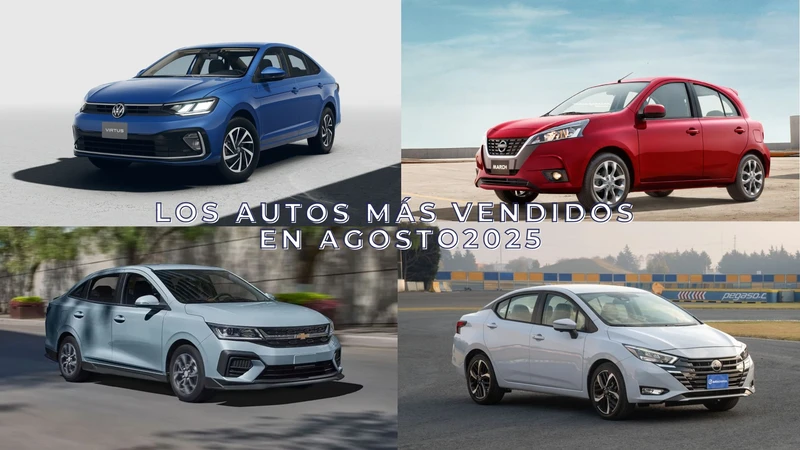 Los 10 autos más vendidos en agosto 2025