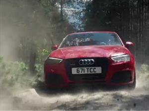Audi RS 3 Sportback y el auto de rally Quattro mano a mano 