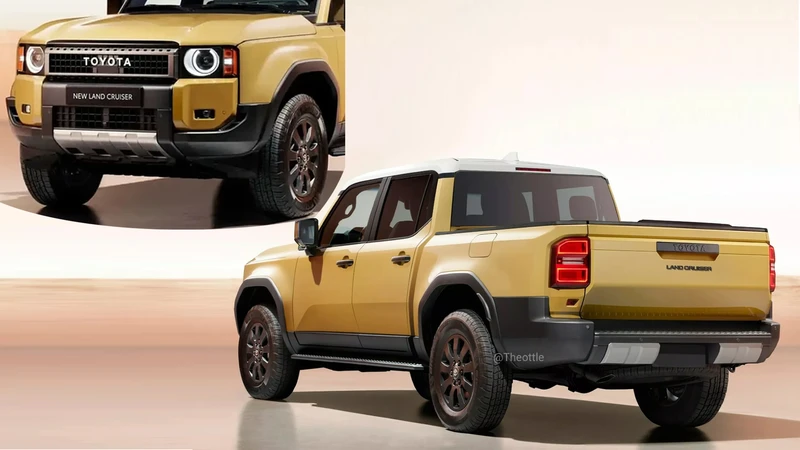 Toyota Land Cruiser pick-up, ¿será la candidata para luchar contra la Jeep Gladiator?