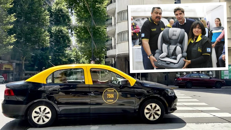 Taxis de Buenos Aires suman sillitas para los más chicos