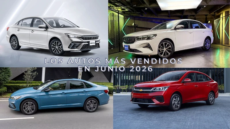 Los 10 autos más vendidos en junio 2026