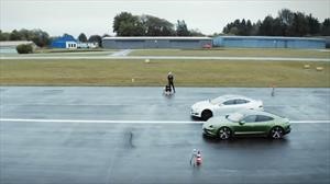 Video: Porsche Taycan humilla a un Tesla Model S en Alemania