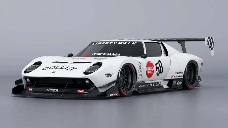 Liberty Walk se pasa de la raya y modifica un Lamborghini Miura