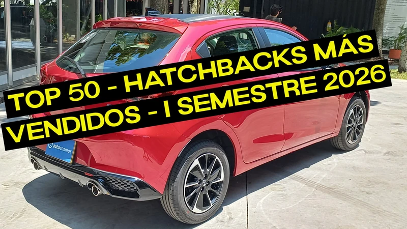 Top 50 – Hatchbacks más vendidos en Colombia - Primer semestre de 2026