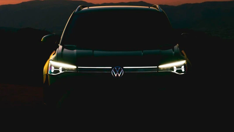 VW Taos 2025: primer teaser oficial del restyling