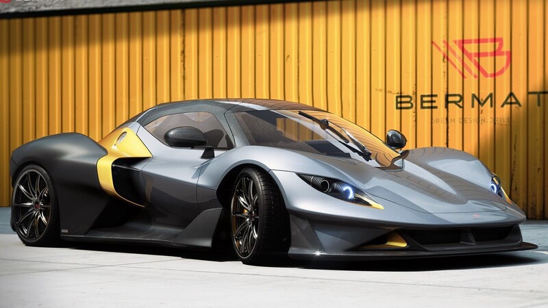 Bermat GT es un súper auto disponible en versión eléctrica, a gasolina o de carreras