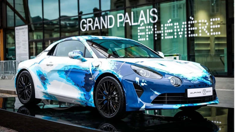 Alpine y Obvious crean un Art Car con un A110 llamado Sastruga y se expuso en París