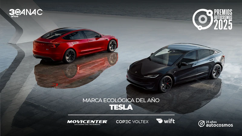 Premios Autocosmos 2025: Tesla es la Marca Ecológica del Año