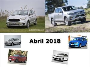 Los 10 autos más vendidos en Argentina en abril de 2018