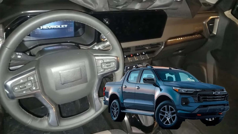 Espía: así es el interior de la nueva Chevrolet S10