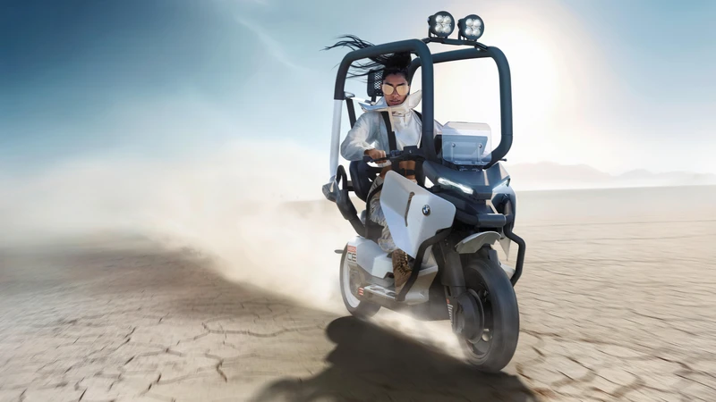 BMW Motorrad Vision CE, la moto eléctrica con la que no necesitarás usar casco