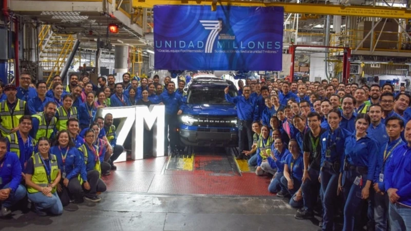 La planta de Ford en Hermosillo, fabrica su unidad 7 millones