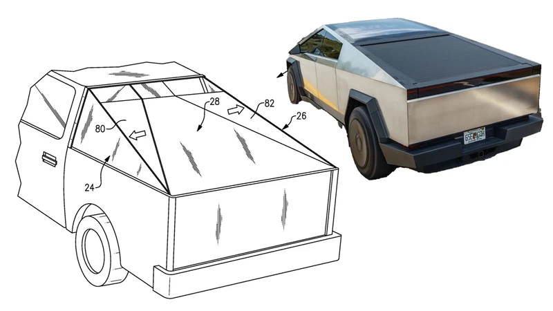 Patentan cubre carga de pickups estilo cúpula, pero plegable