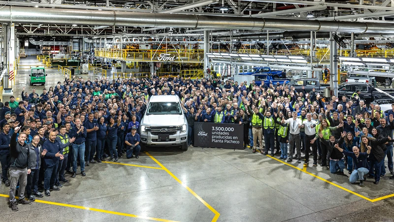 Ford ya produjo 3,5 millones de unidades en Pacheco