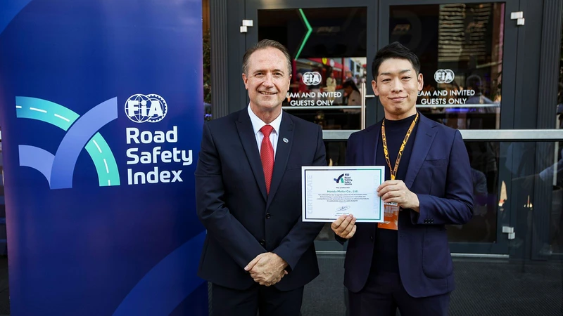 Honda recibe 5 estrellas de la FIA por seguridad vial, un reconocimiento inédito
